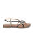 Sandales plates entredoigt en cuir, Monagum (noir)