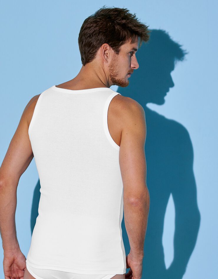 Débardeur sous-vêtement homme - lot de 6 (blanc) Débardeur sous-vêtement homme - lot de 6 (blanc)