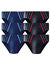 Slip taille confort - lot de 6 (marine / noir)