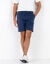 Bermuda chino uni toile sergé stretch morphologie classique (marine)
