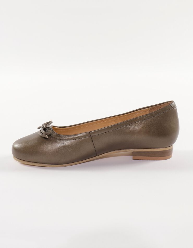 Ballerines plates confort en cuir - bronze (bronze) Ballerines plates confort en cuir - bronze (bronze)