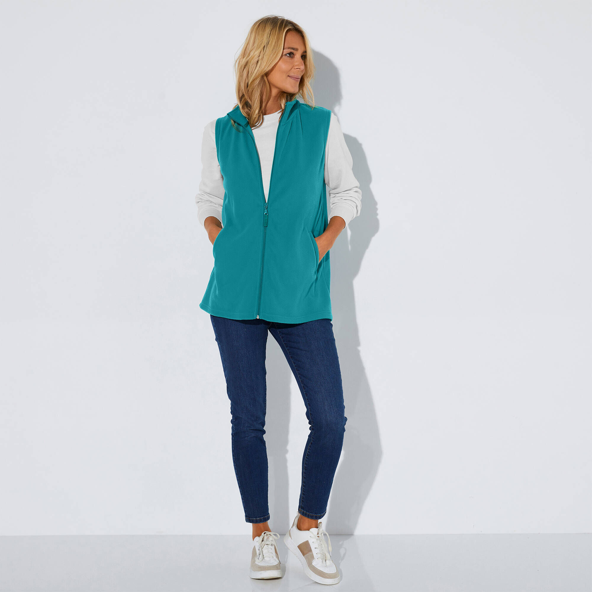 Veste Polaire Sans Manches Enfant - Zippée - Softshell Chaud - Pour Fille Et Garçon - Taille 128 - 9