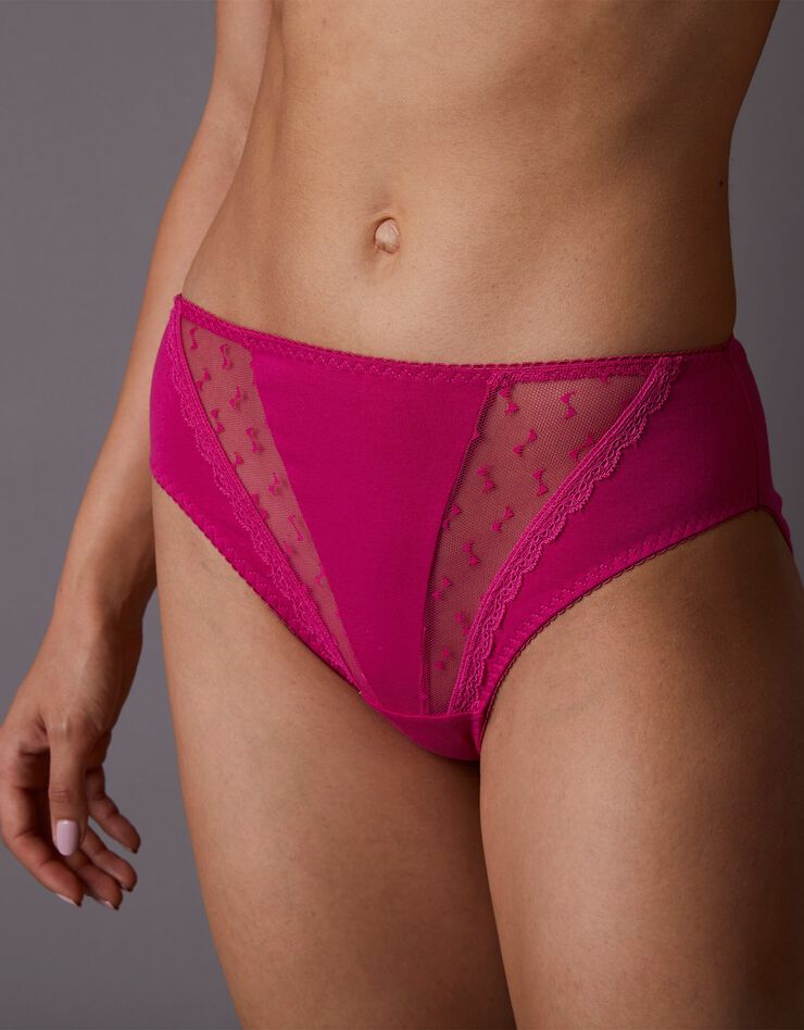 Culotte unie forme midi Casma - lot de 2 (cerise) Culotte unie forme midi Casma - lot de 2 (cerise)