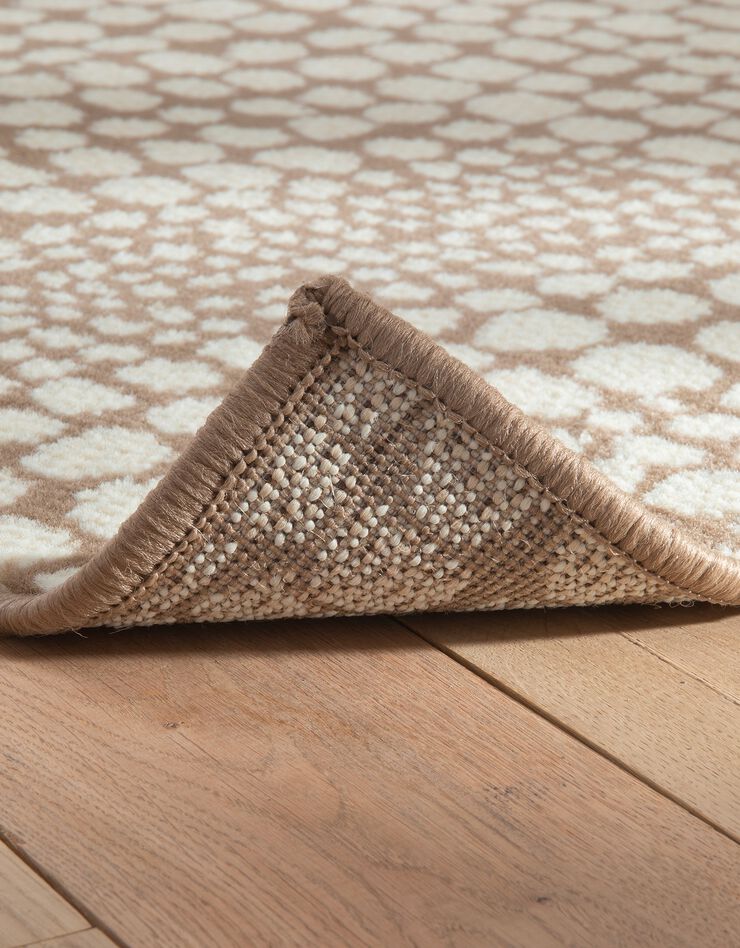 Tapis motifs pointillés (taupe)