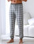 Pantalon pyjama bas resserr&eacute;s - lot de 2 (carreaux bleu)