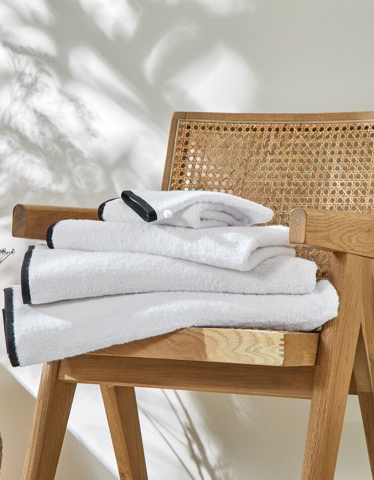 Eponge unie 540g/m2 confort luxe, collection "Intemporelle" (blanc)