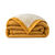 Couverture bicolore pure laine 600 g/m² (miel)