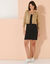 Gilet boléro boutonné (beige)