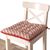 Galette de chaise réversible - lot de 2 (terracotta)