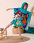Poncho de bain enfant Pat'Patrouille® éponge et velours coton - 320g/m2 (émeraude)