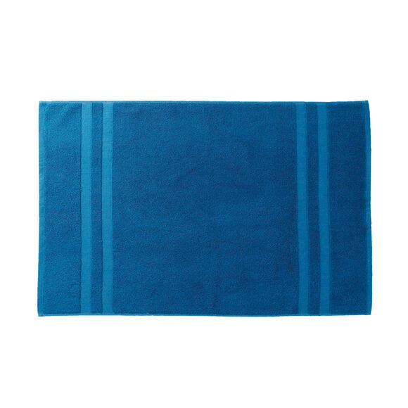 Tapis de bain "sèche-vite" (bleu paon)
