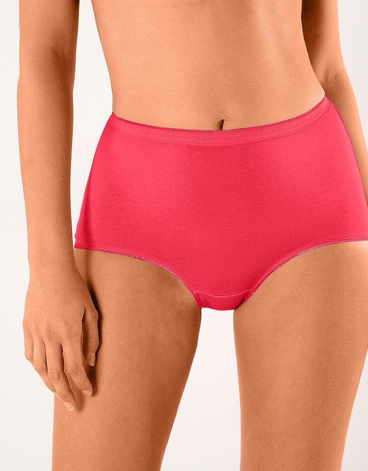Culotte super maxi basique - lot de 3 (corail + bleu + mauve) Culotte super maxi basique - lot de 3 (corail + bleu + mauve)