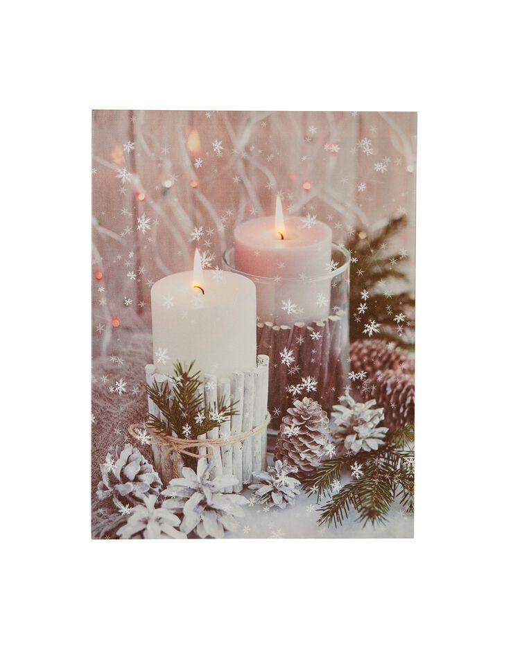 Tableau lumineux bougies (gris/blanc/vert) Tableau lumineux bougies (gris/blanc/vert)