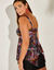 Haut de tankini asymétrique Sagua (noir / rose)