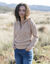Pull col camionneur zippé maille anglasie (beige chiné)
