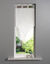Vitrage voile double uni forme pointe finition pattes (blanc / blanc)