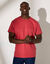 T-shirt uni col rond manches courtes - coton biologique (corail grisé)
