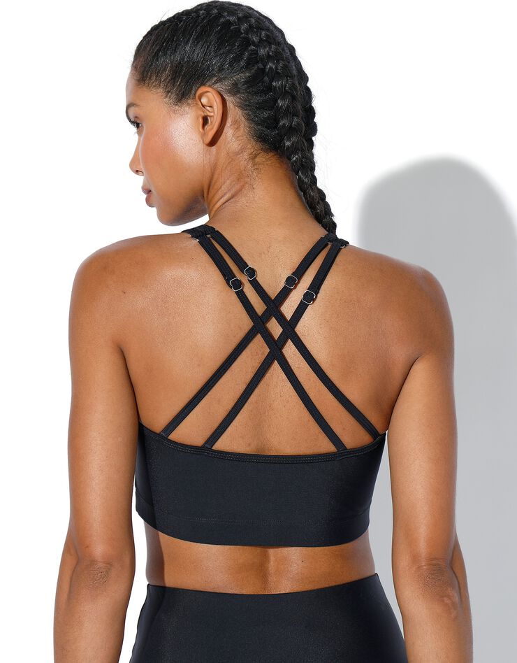 Brassière dos croisé, microfibre (noir) Brassière dos croisé, microfibre (noir)