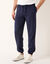 Pantalon jogging molleton bas élastiqué (marine)