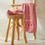 Éponge brodée coeurs personnalisable (vieux rose)