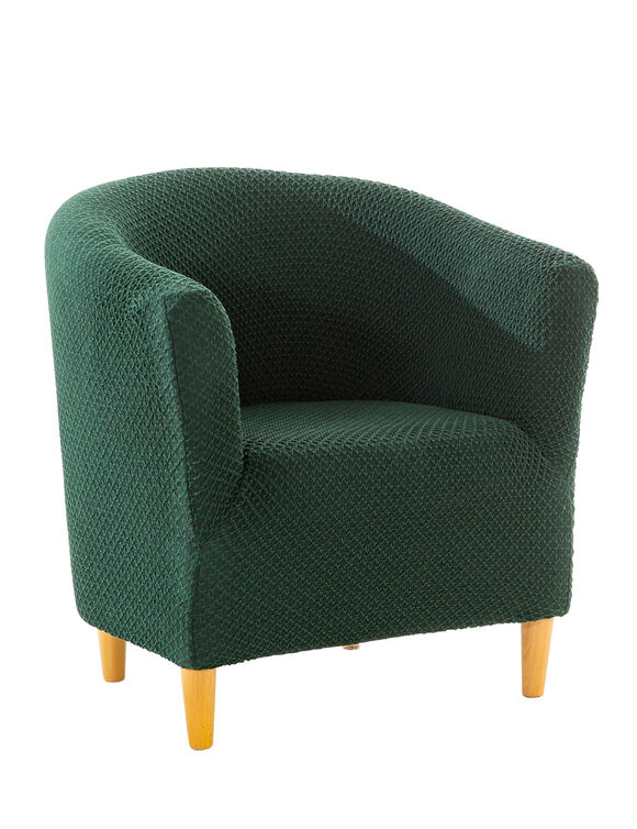 Housse texturée bi-extensible spéciale fauteuil cabriolet (vert)