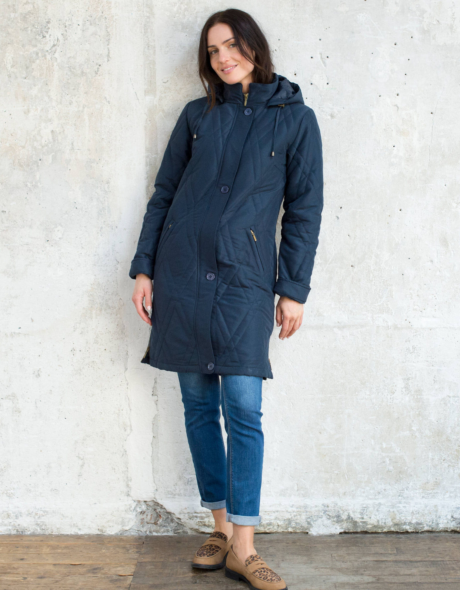 Anorak Parka Femme Marron Chocolat Taille 48 FR - Style Karting (occasion Très Bon état)