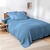 Couverture climatisante nid d'abeille 350 g/m&sup2; (bleu jean)
