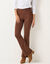 Legging bootcut uni, taille &eacute;lastiqu&eacute;e (chocolat)