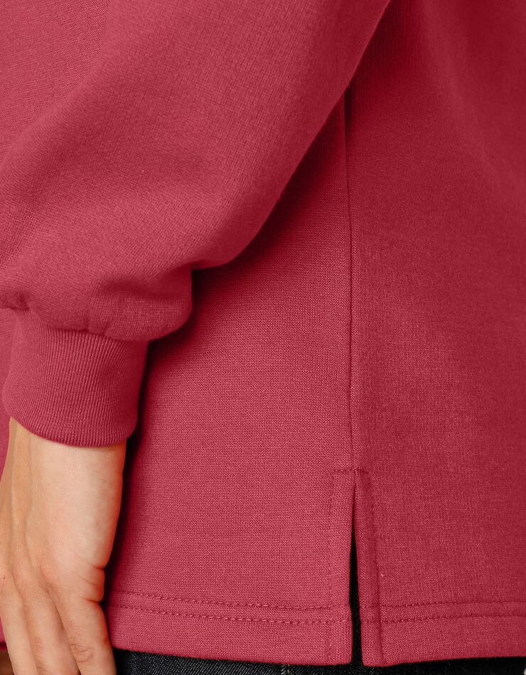 Sweat col montant zippé (cerise) Sweat col montant zippé (cerise)
