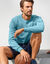 Sweat molleton col rond (bleu vert)