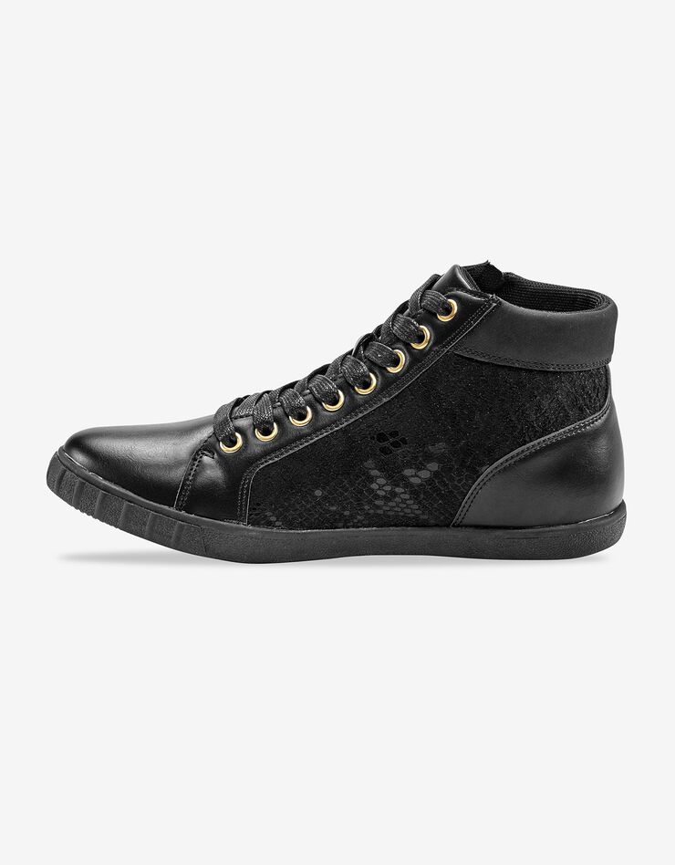 Baskets effet python - noir (noir) Baskets effet python - noir (noir)
