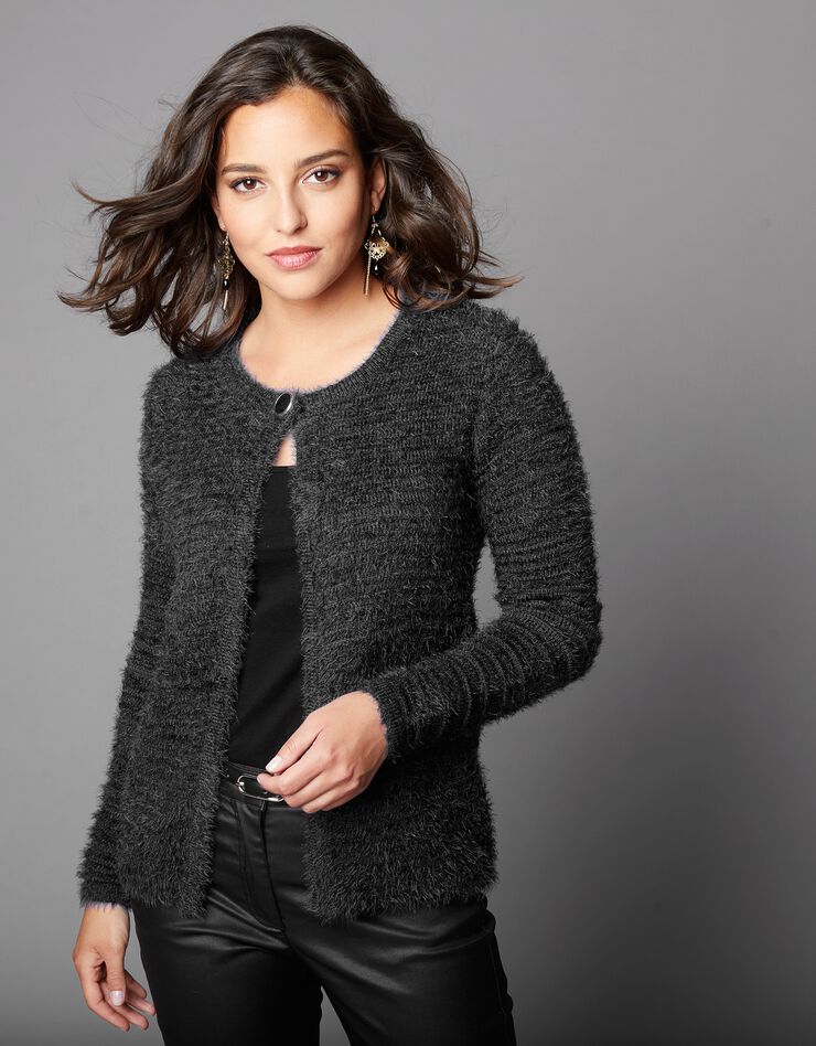 Cardigan maille douceur (noir) Cardigan maille douceur (noir)