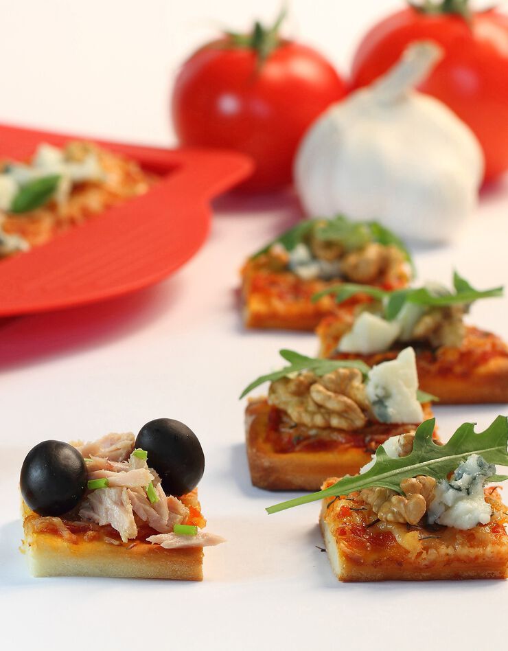 Moule à mini pizzas (rouge) Moule à mini pizzas (rouge)