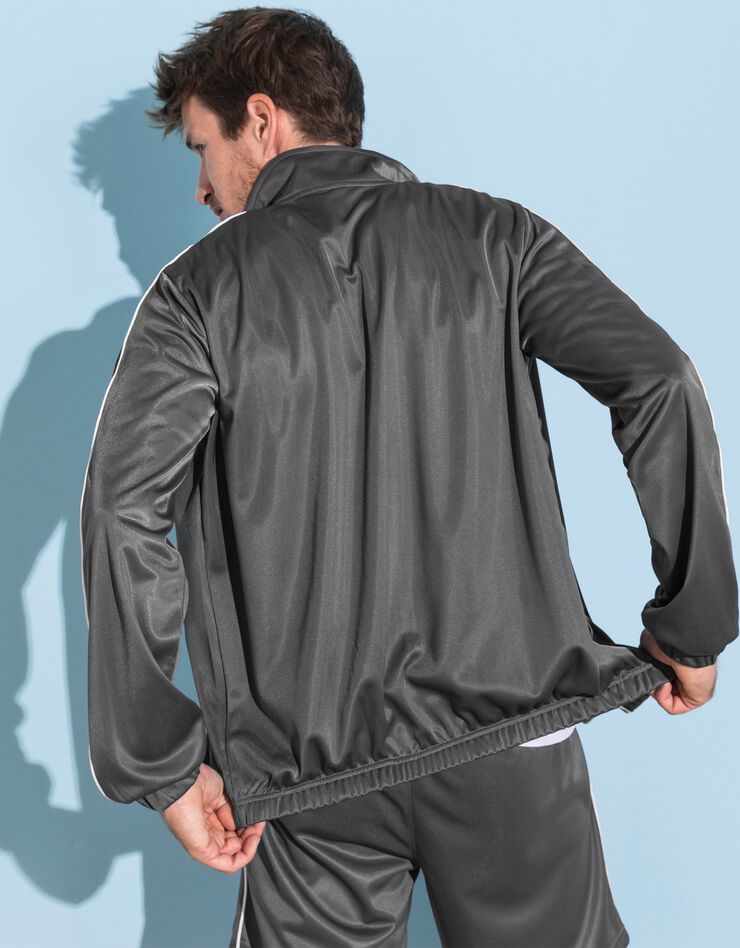 Veste sport microfibre zippée (gris) Veste sport microfibre zippée (gris)