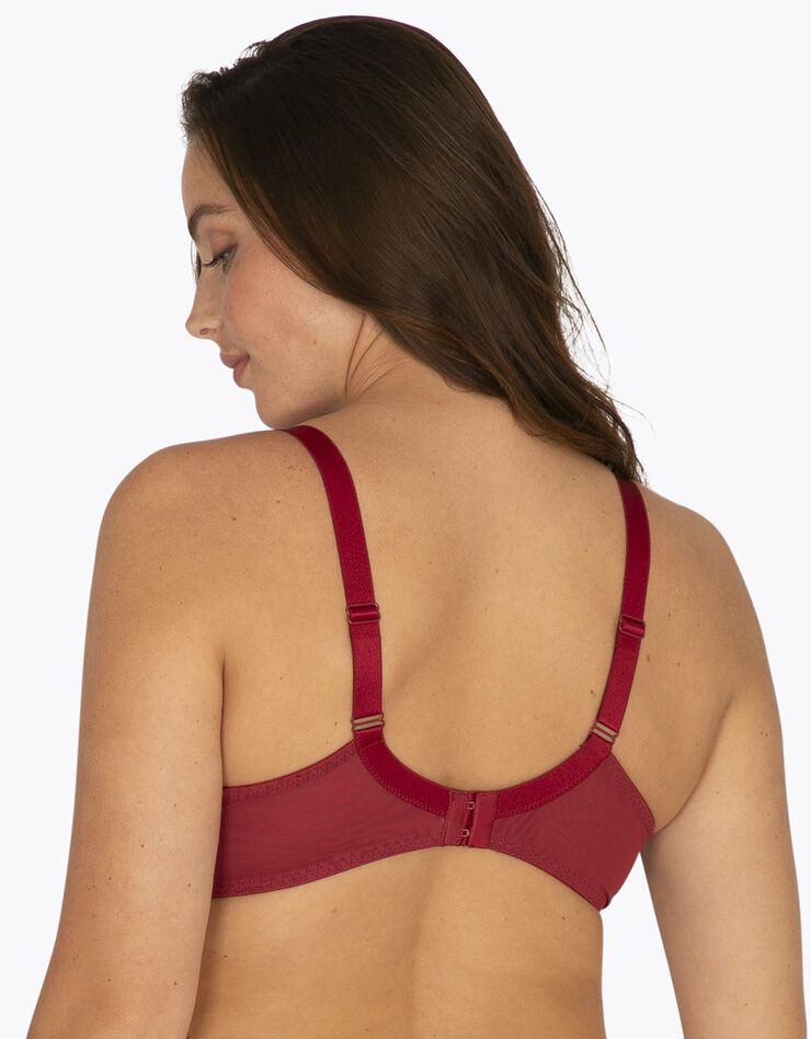 Soutien-gorge demi-coques Dentellissime avec armatures (rouge) Soutien-gorge demi-coques Dentellissime avec armatures (rouge)