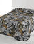 Couette microfibre imprimé feuillage 200 g/m² (noir / argent)