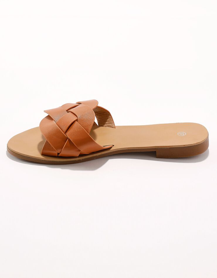 Mules bande tressée (caramel) Mules bande tressée (caramel)