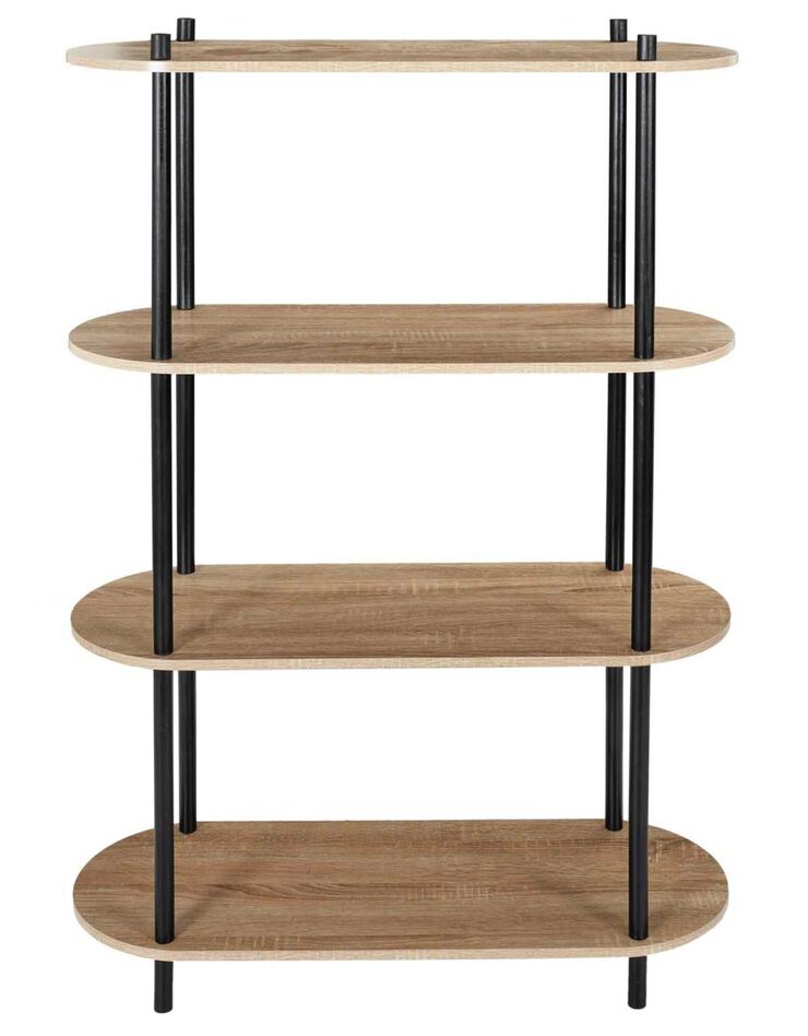 Etagère ovale NEODE - 4 niveaux (naturel)