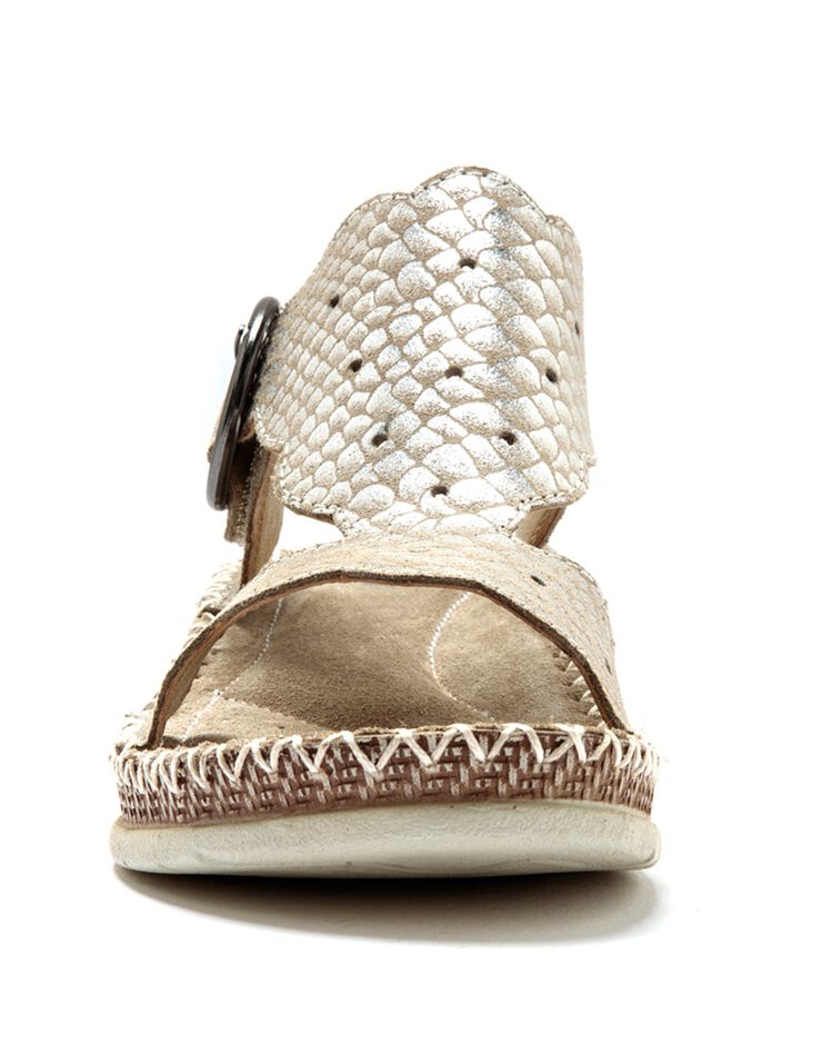 Mules ultra souples cuir - grande largeur (beige) Mules ultra souples cuir - grande largeur (beige)