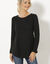 Pull dos lacé (noir)