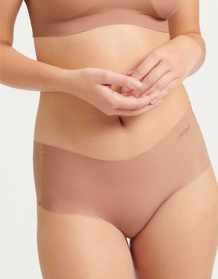 Shorty microfibre "Zero micro" forme maxi sans coutures - lot de 2 (bois de rose) Shorty microfibre "Zero micro" forme maxi sans coutures - lot de 2 (bois de rose)