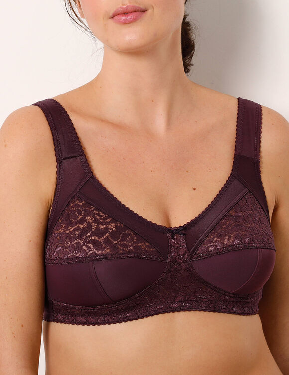 Soutien-gorge grand maintien - sans armatures (raisin)