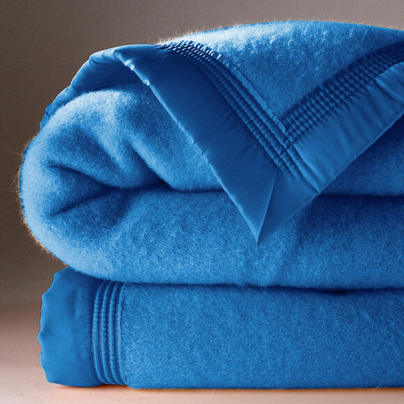 Couverture laine 1er prix 350 g/m&sup2; (bleu)