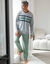 T-shirt pyjama rayures manches longues (gris chiné)