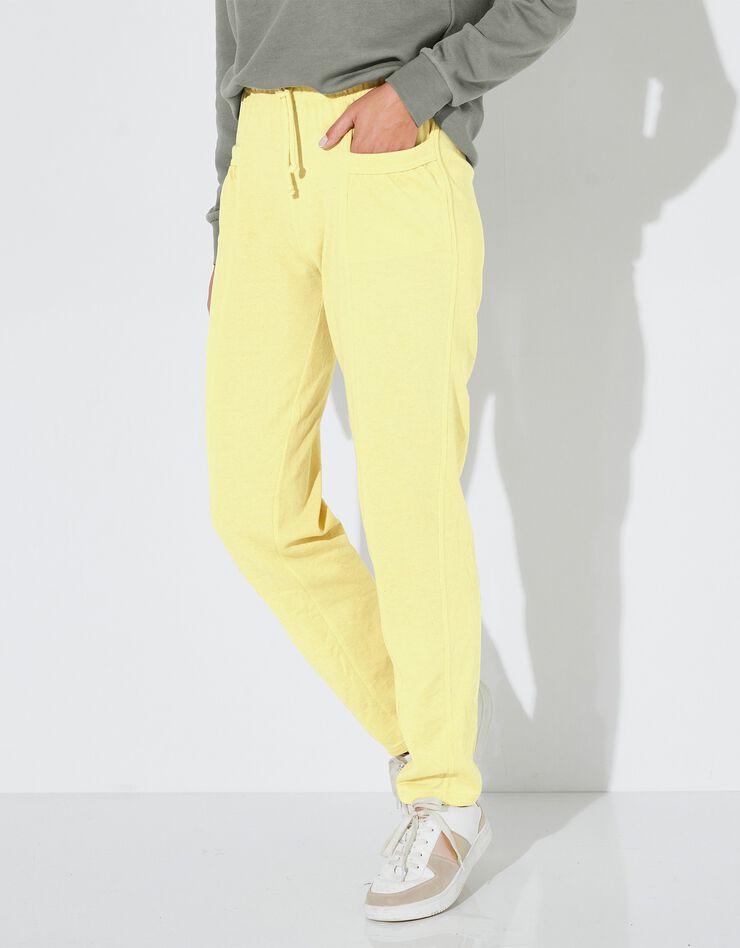 Pantalon jogging, molleton gratté (jaune) Pantalon jogging, molleton gratté (jaune)