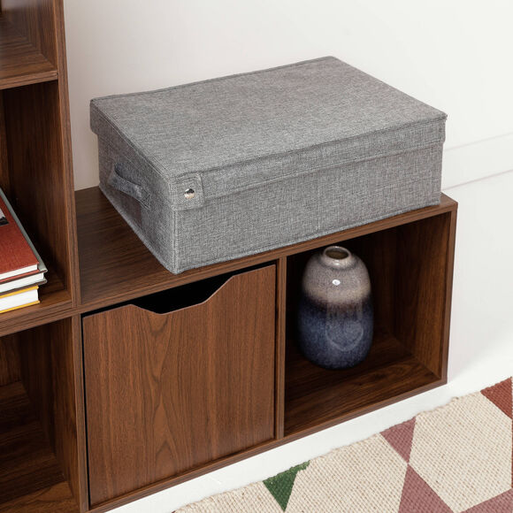 Bo&icirc;te de rangement pliable grise (gris)