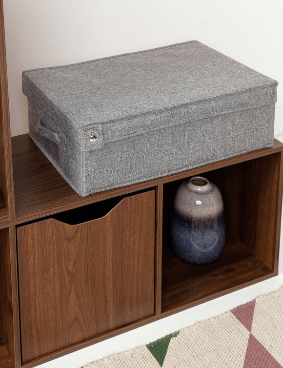 Bo&icirc;te de rangement pliable grise (gris)