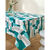 Nappe toile cir&eacute;e imprim&eacute; Patch duo (gris / bleu)
