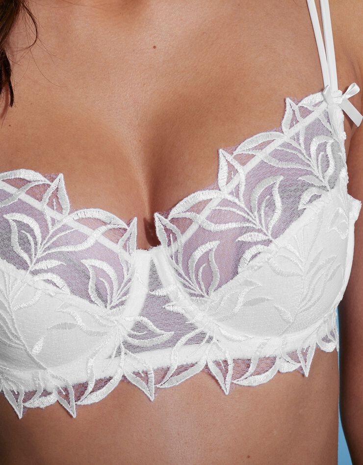 Soutien-gorge tulle tattoo tulle brodé avec armatures - lot de 2 (blanc + noir) Soutien-gorge tulle tattoo tulle brodé avec armatures - lot de 2 (blanc + noir)