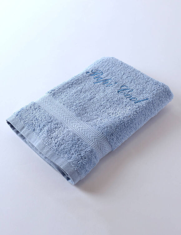 Collection serviettes de bain personnalis&eacute;es - confort moelleux 420 g/m&sup2; (bleuet)